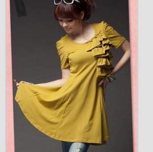 Graceful Pleated Front Short Sleeve Slim Dress