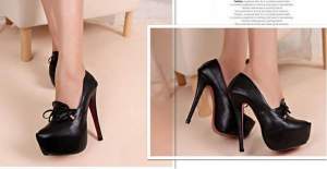 Pure Colour High-heeled Shoe